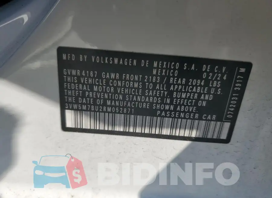 3VW5M7BU2RM052871 Photo# 13