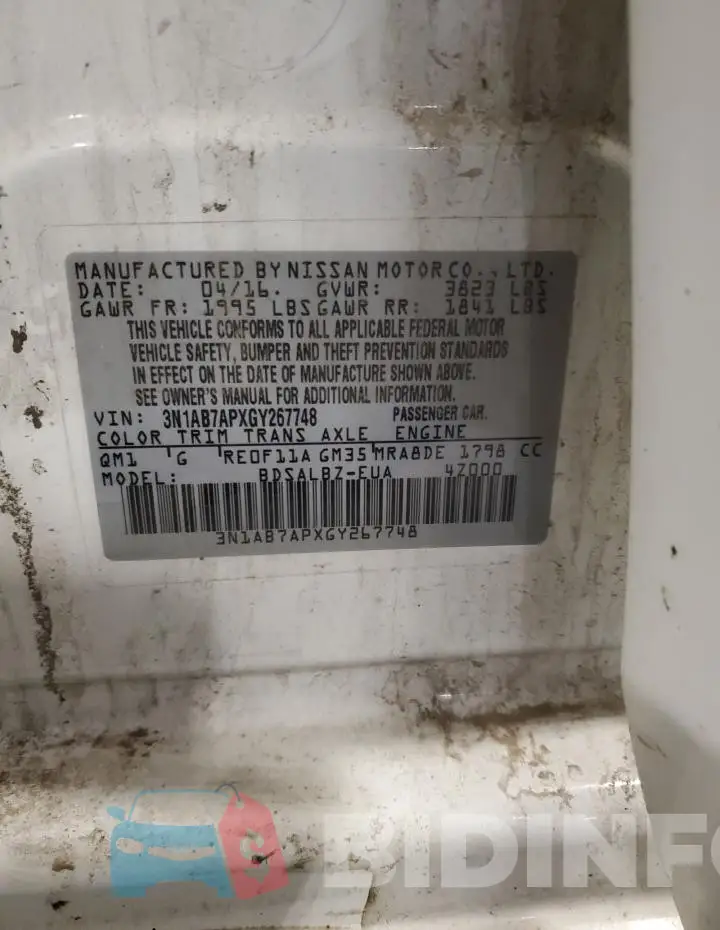3N1AB7APXGY267748 Photo# 12