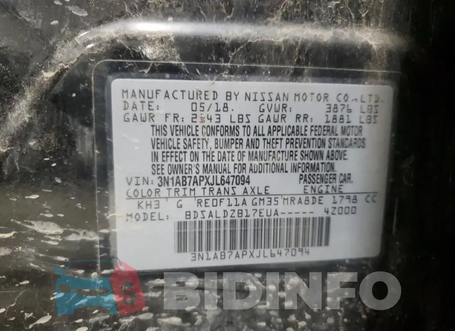 3N1AB7APXJL647094 Photo# 12