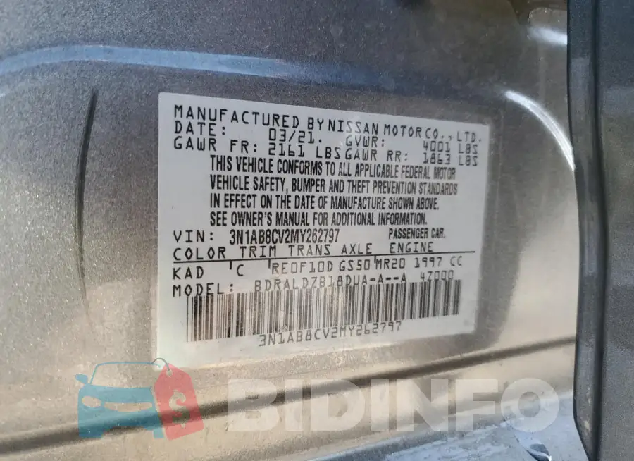 3N1AB8CV2MY262797 Photo# 12