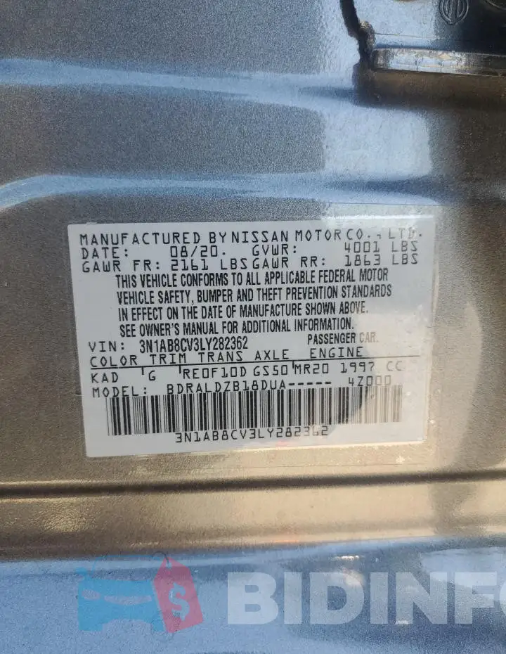 3N1AB8CV3LY282362 Photo# 13