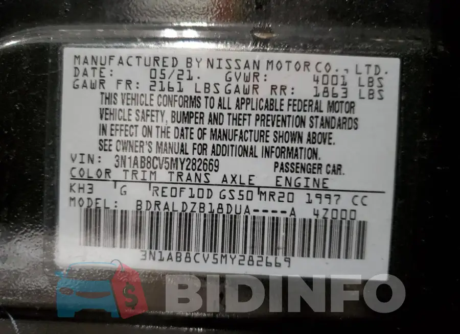3N1AB8CV5MY282669 Photo# 13
