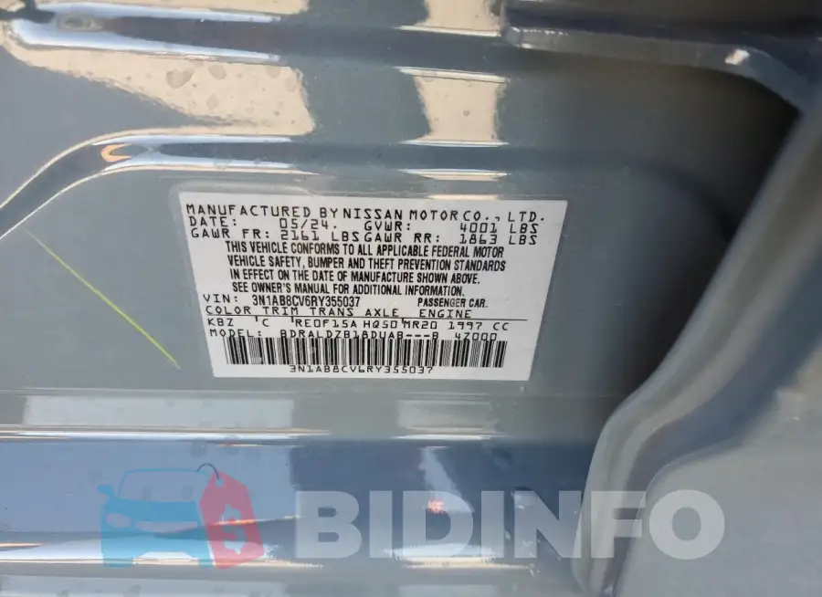 3N1AB8CV6RY355037 Photo# 13