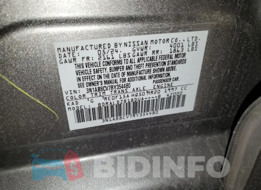 3N1AB8CV7RY354480 Photo# 13