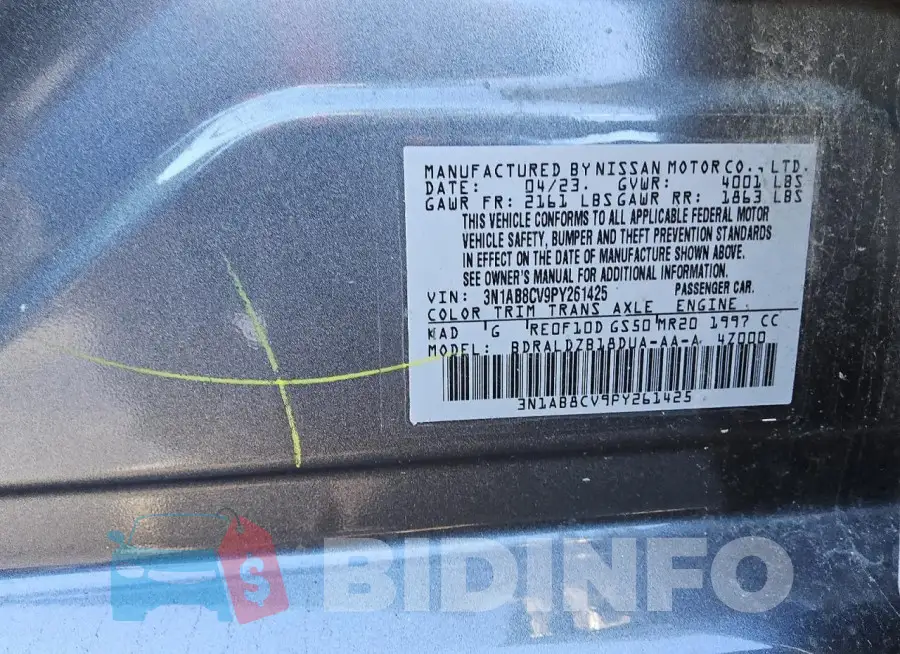 3N1AB8CV9PY261425 Photo# 12