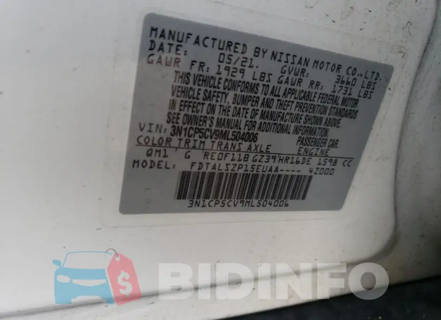 3N1CP5CV9ML504006 Photo# 13