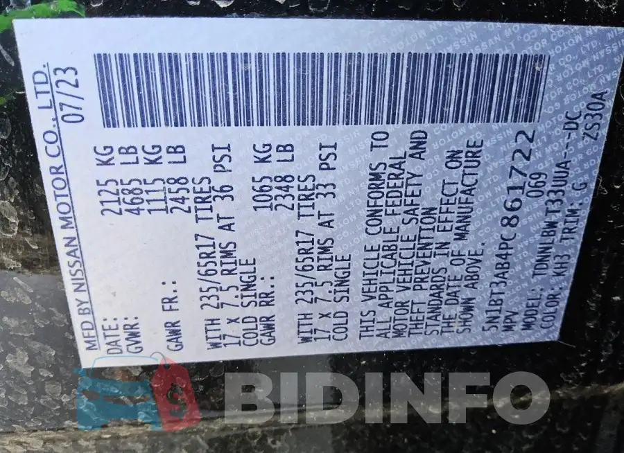 5N1BT3AB4PC861722 Photo# 13