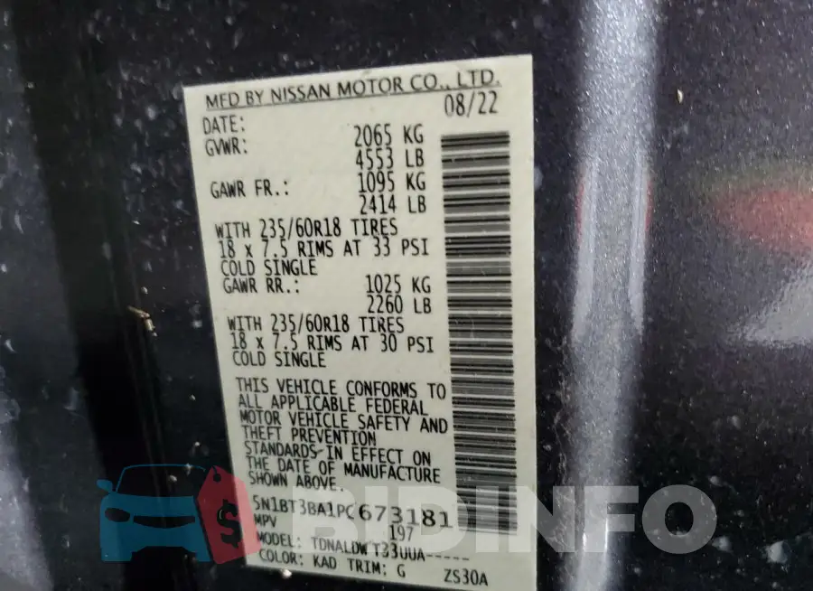 5N1BT3BA1PC673181 Photo# 13