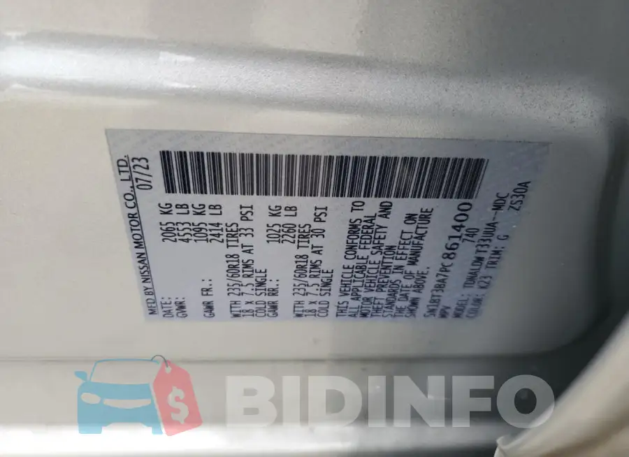 5N1BT3BA7PC861400 Photo# 13
