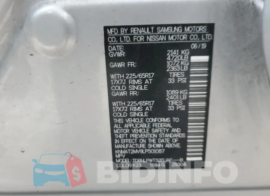 KNMAT2MV9LP501087 Photo# 13