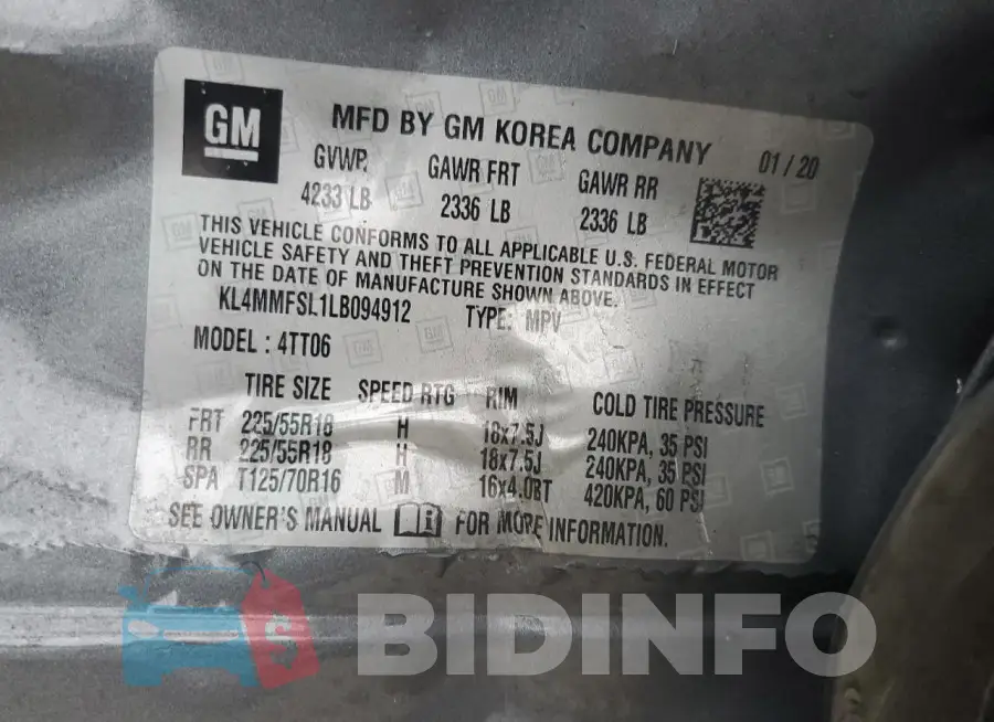 KL4MMFSL1LB094912 Photo# 13