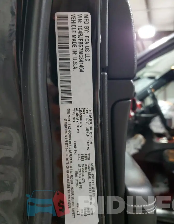 1C4RJFBG7MC841464 Photo# 14
