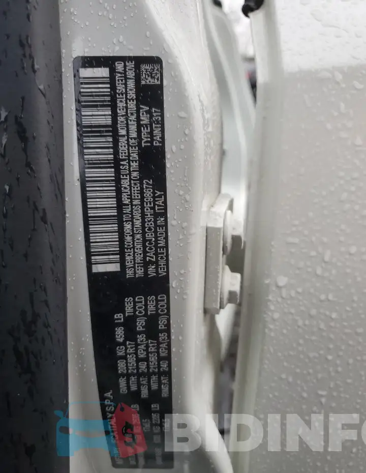 ZACCJBCB3HPE98672 Photo# 13