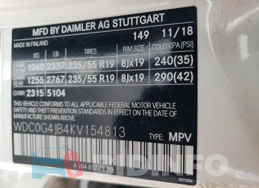 WDC0G4JB4KV154813 Photo# 14