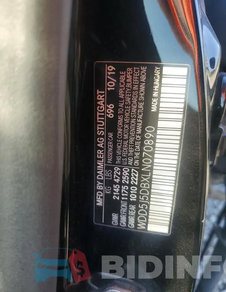 WDD5J5DBXLN070890 Photo# 12
