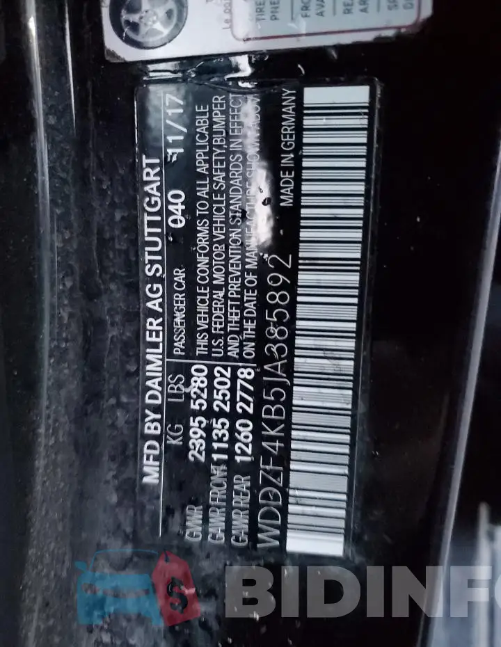 WDDZF4KB5JA385892 Photo# 12