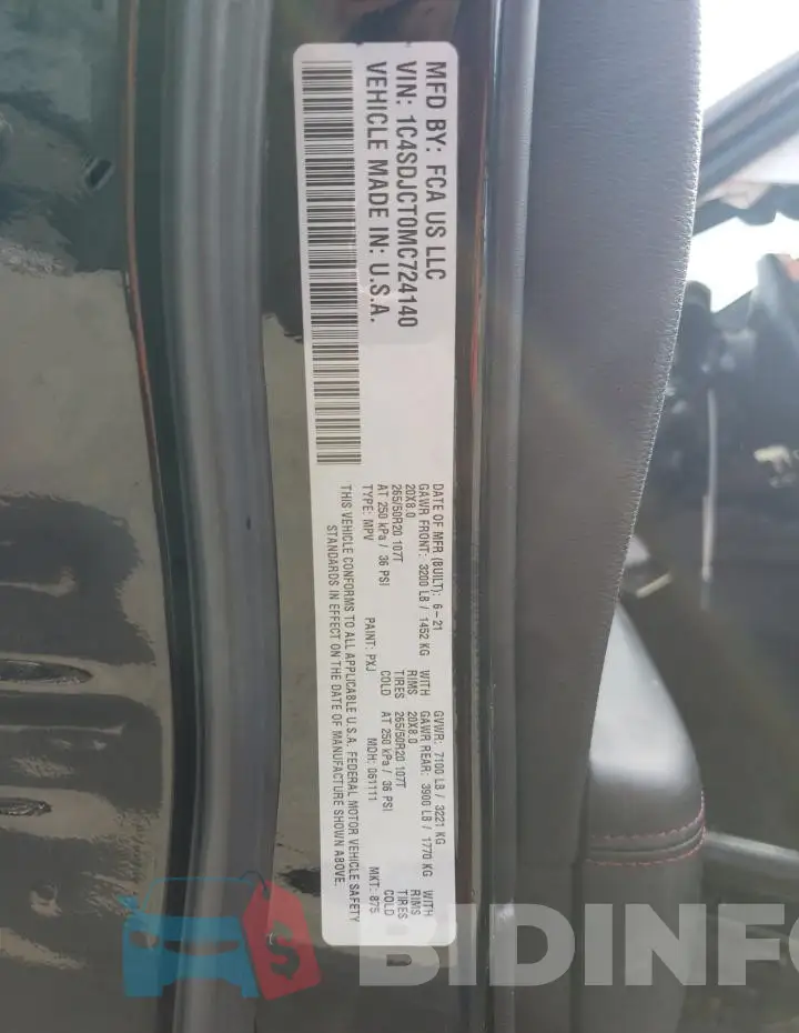 1C4SDJCT0MC724140 Photo# 13