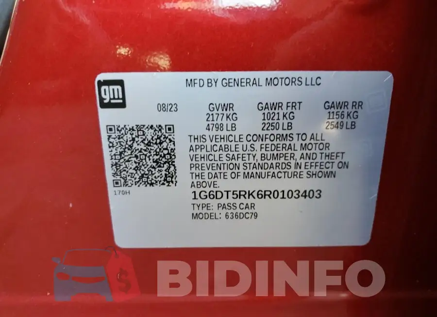 1G6DT5RK6R0103403 Photo# 12