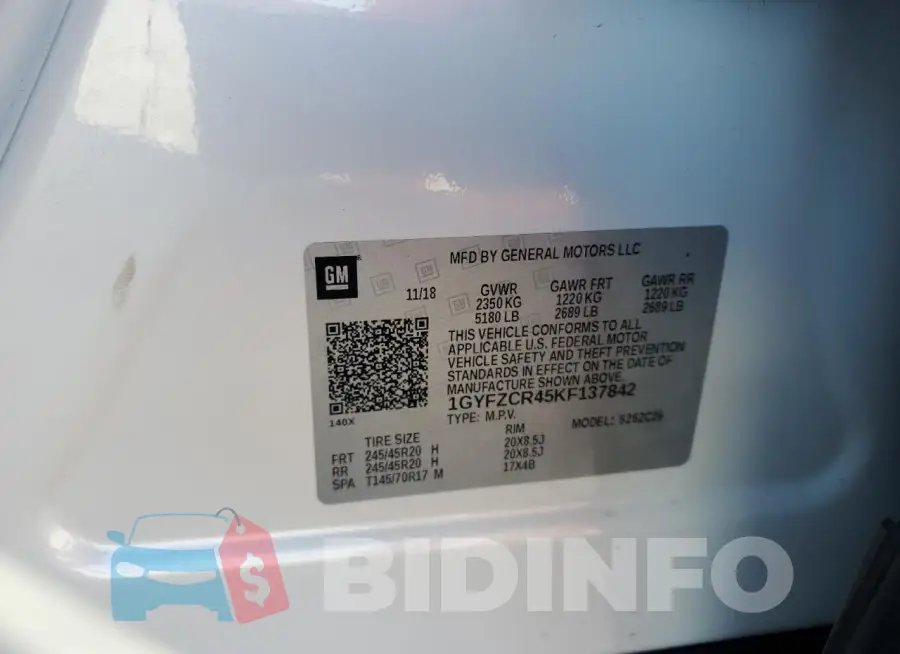 1GYFZCR45KF137842 Photo# 13