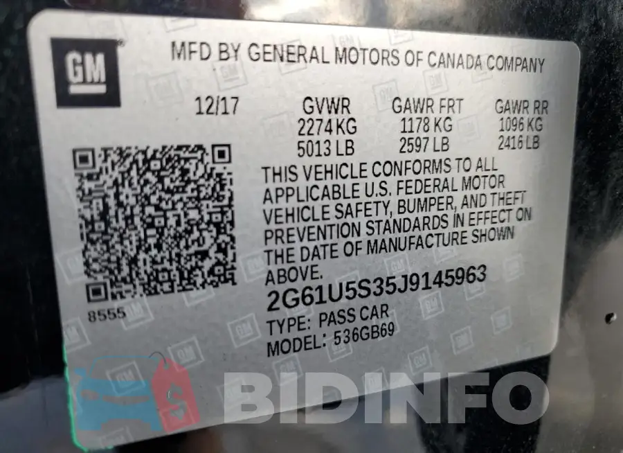 2G61U5S35J9145963 Photo# 12