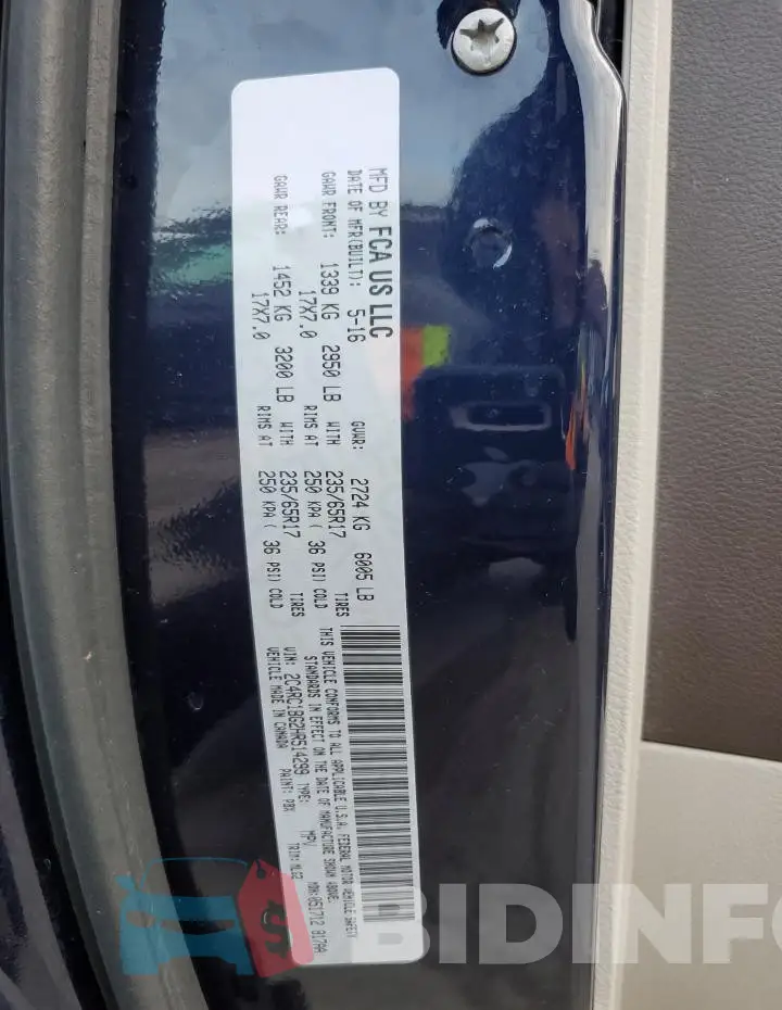 2C4RC1BG2HR514299 Photo# 13