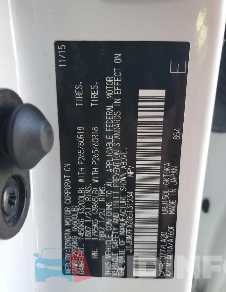 JTJBM7FX3G5131234 Photo# 13