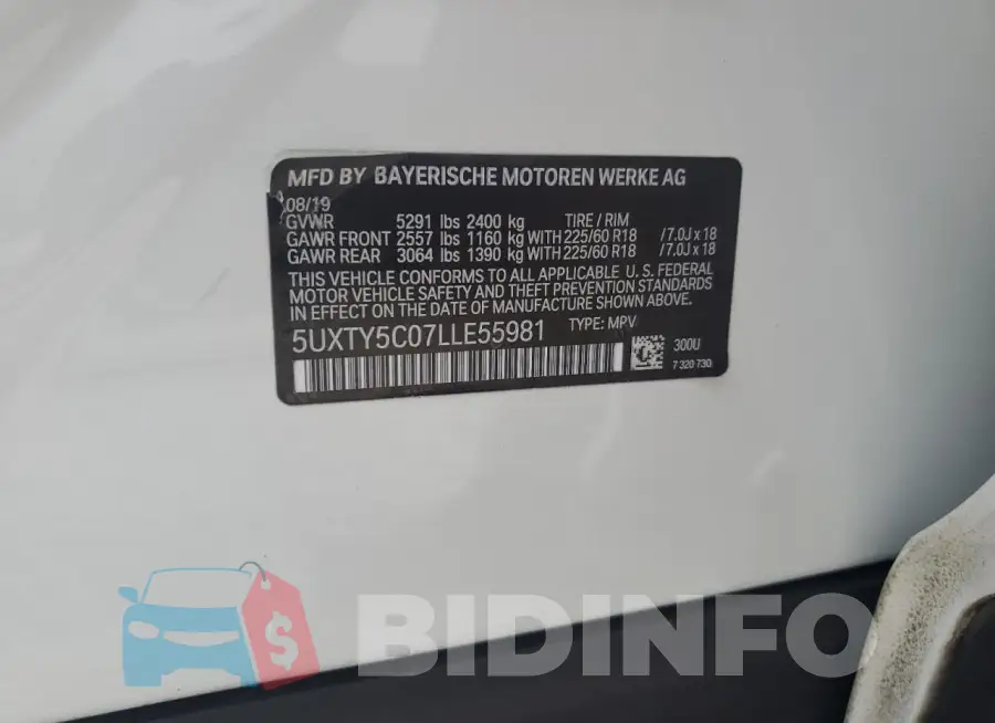 5UXTY5C07LLE55981 Photo# 13