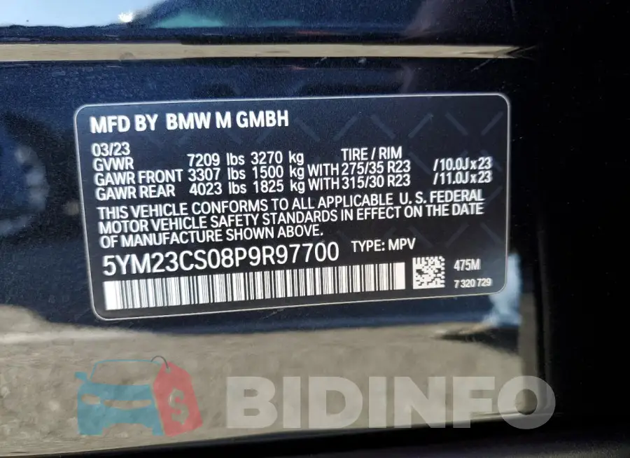 5YM23CS08P9R97700 Photo# 13