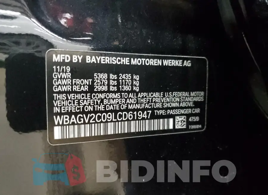 WBAGV2C09LCD61947 Photo# 12