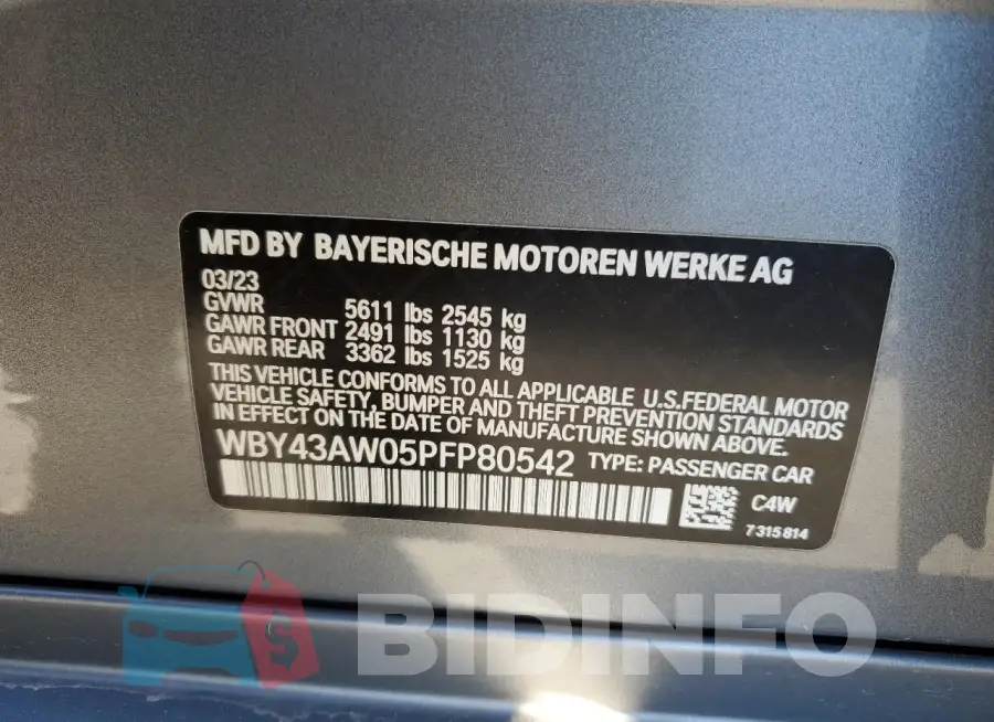 WBY43AW05PFP80542 Photo# 12