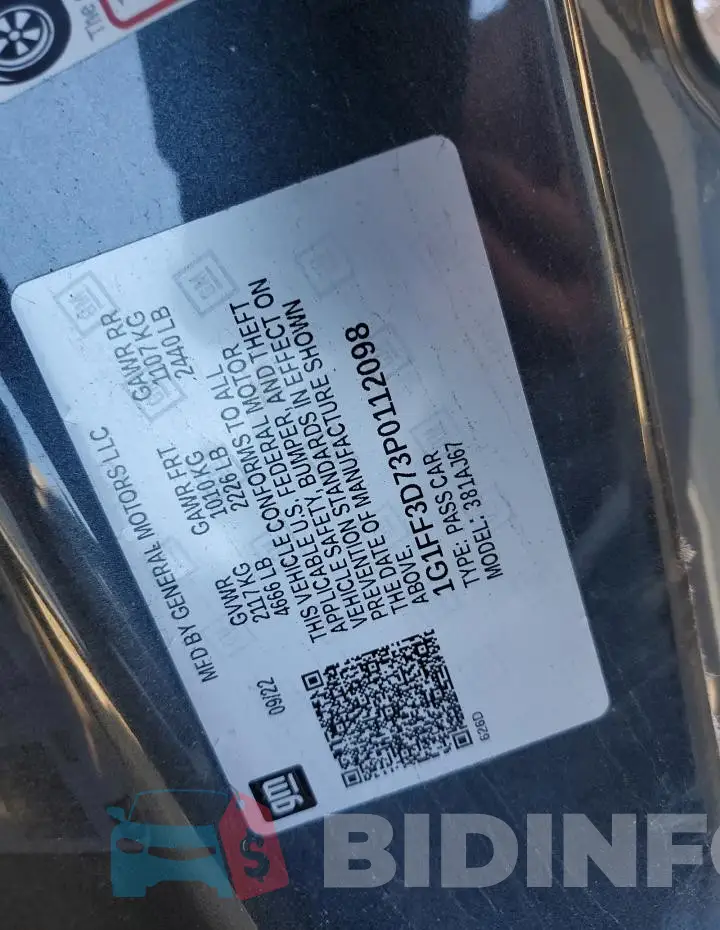 1G1FF3D73P0112098 Photo# 12