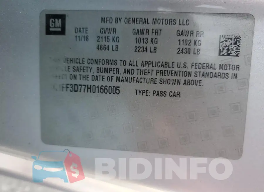 1G1FF3D77H0166005 Photo# 12