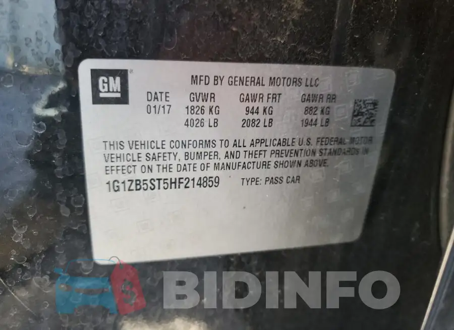1G1ZB5ST5HF214859 Photo# 12