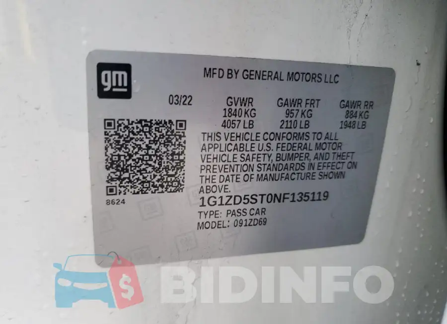 1G1ZD5ST0NF135119 Photo# 12