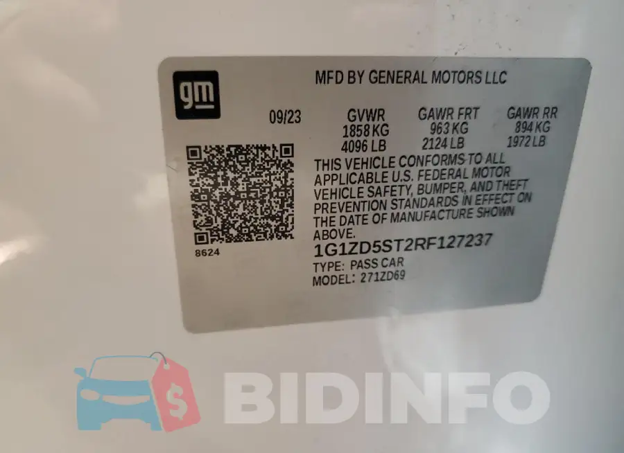 1G1ZD5ST2RF127237 Photo# 12