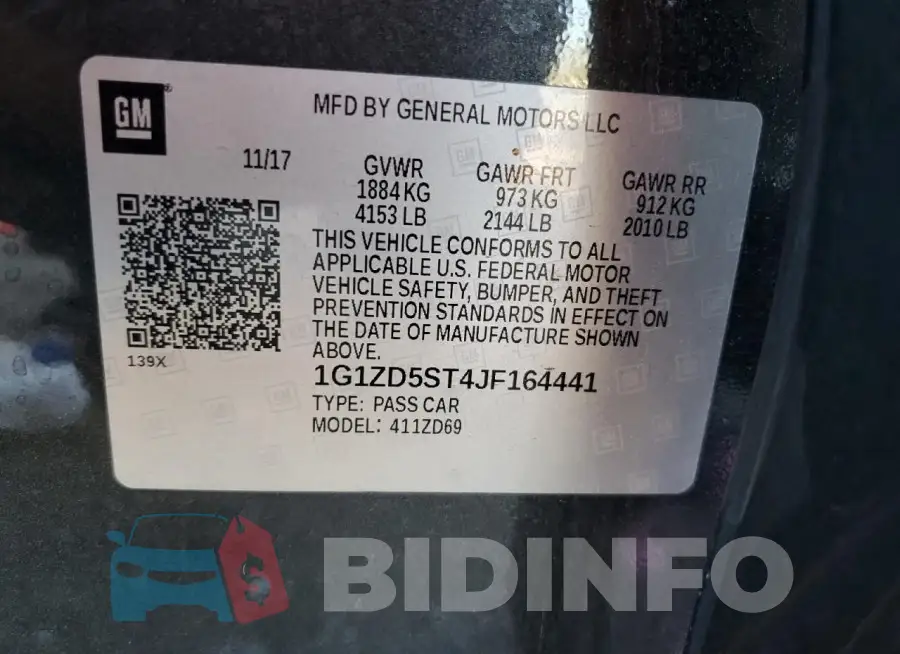 1G1ZD5ST4JF164441 Photo# 12