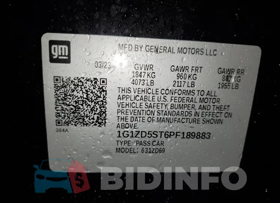 1G1ZD5ST6PF189883 Photo# 12