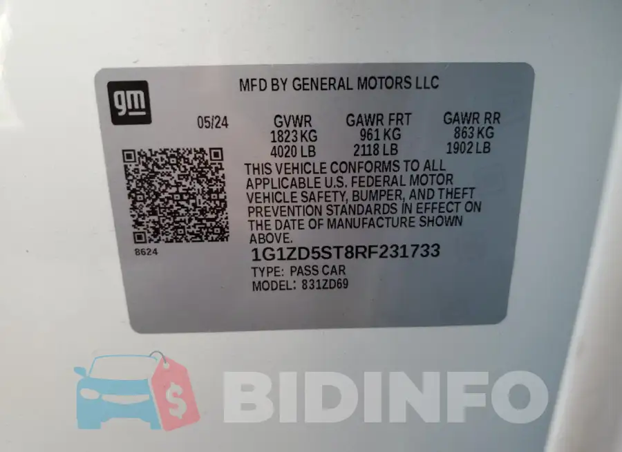 1G1ZD5ST8RF231733 Photo# 12
