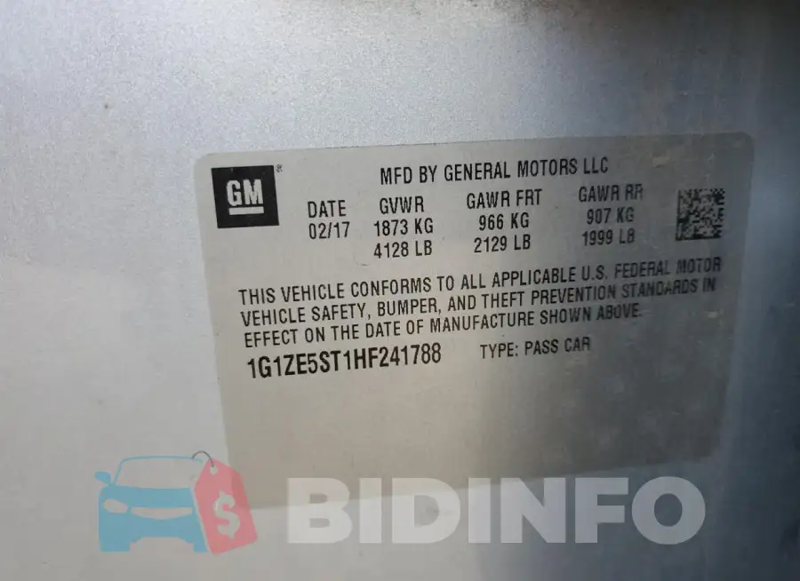 1G1ZE5ST1HF241788 Photo# 12