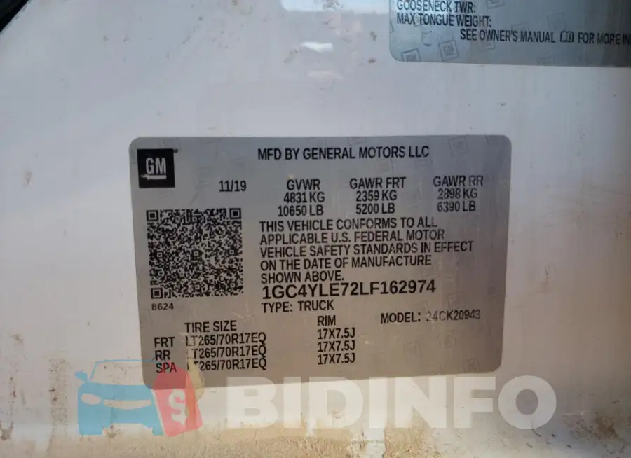 1GC4YLE72LF162974 Photo# 13