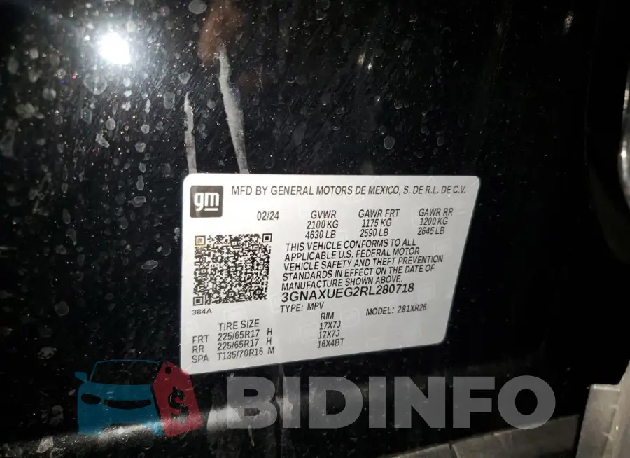 3GNAXUEG2RL280718 Photo# 13