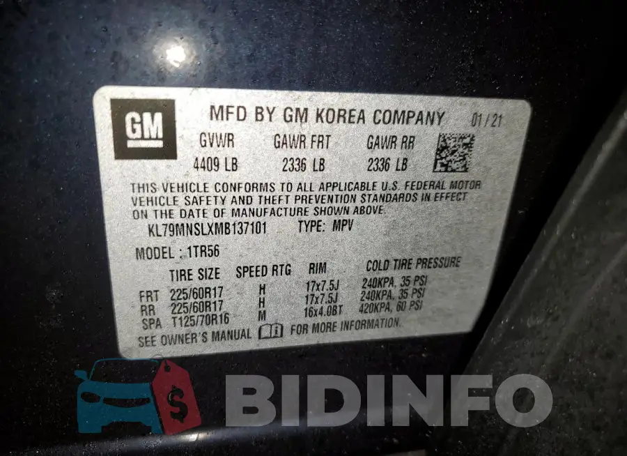 KL79MNSLXMB137101 Photo# 13