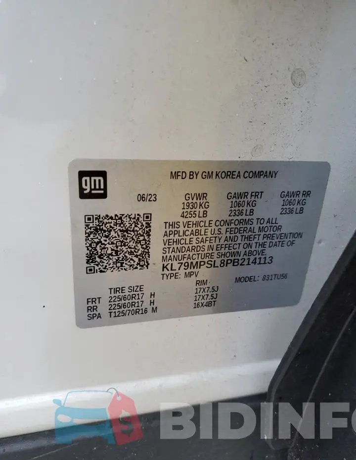 KL79MPSL8PB214113 Photo# 13