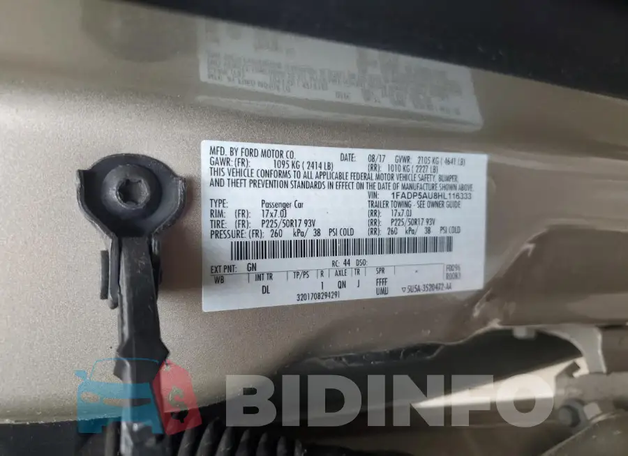 1FADP5AU8HL116333 Photo# 13