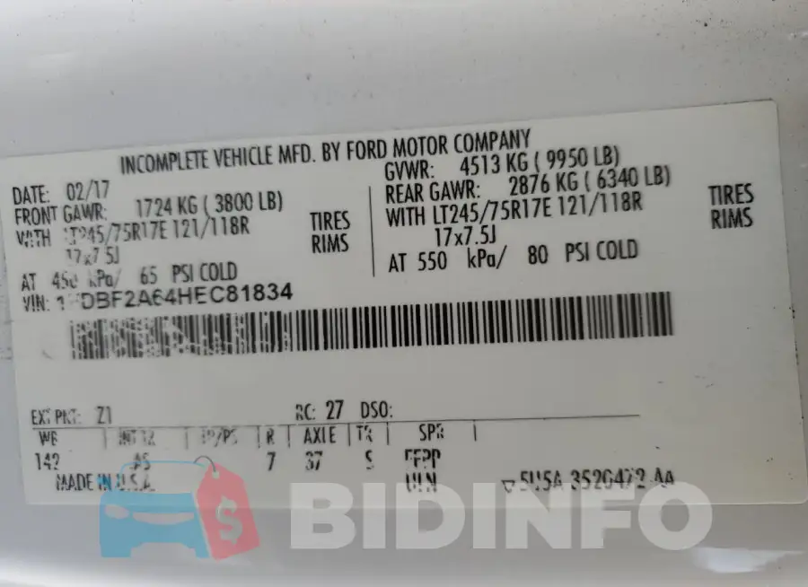 1FDBF2A64HEC81834 Photo# 13