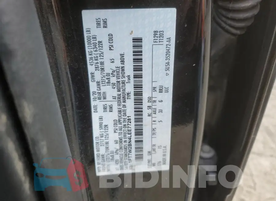 1FT7W2BN4LEE77281 Photo# 12