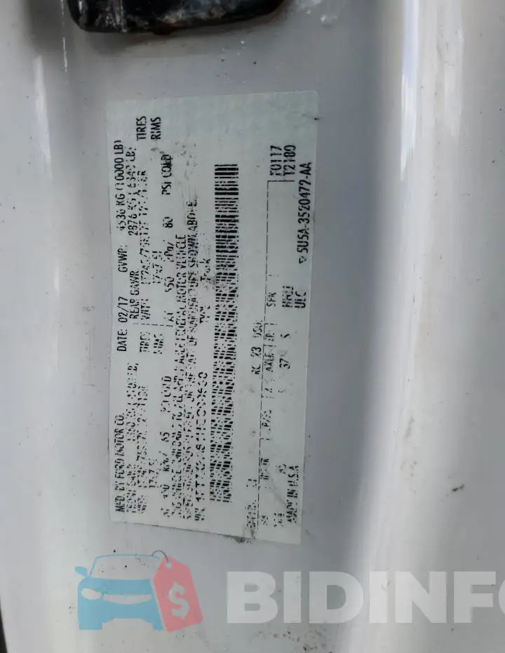 1FT7X2A61HEC90630 Photo# 12