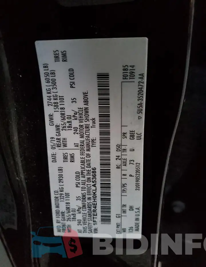 1FTER4EH0KLA53686 Photo# 12