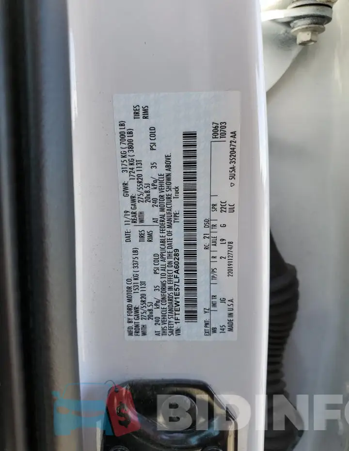 1FTEW1E57LFA60289 Photo# 12