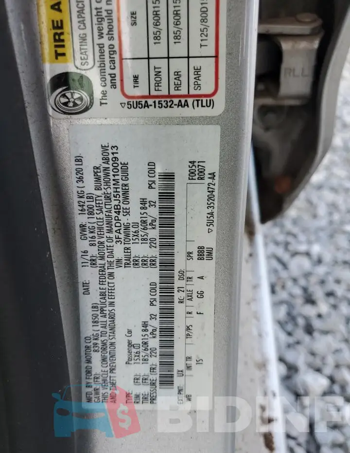 3FADP4BJ5HM100913 Photo# 13
